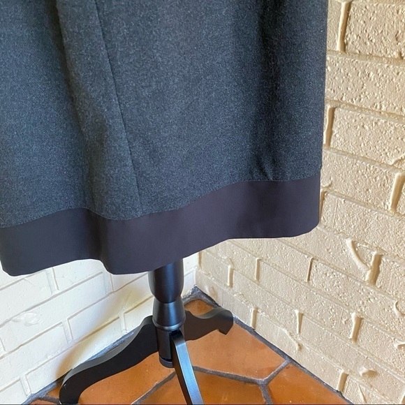 Vipart Black Mixed Media Pleated 3/4 Sleeve Dress Pockets France 36 US Small (6) - Picture 5 of 10